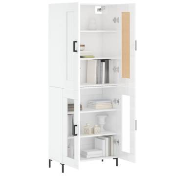 Highboard High Gloss White - Stylish Storage Solution