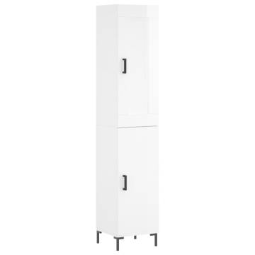 Elegant Highboard High Gloss White - Stylish Storage Solution