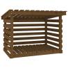 Firewood Rack Honey Brown - 108x73x79 cm Solid Pine Wood