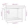 Firewood Rack Honey Brown - 108x73x79 cm Solid Pine Wood