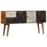 Elegant Sideboard with Printed Pattern - Solid Mango Wood