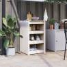 Outdoor Kitchen Cabinet White 55x55x92 cm Solid Wood Pine Colour white pine Size 55 x 55 x 92 cm Quantity in Package 1 Model 3 shelves 