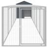 Chicken Cage with Run Anthracite - Durable Galvanised Steel