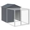 Chicken Cage with Run Anthracite - Durable Galvanised Steel