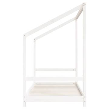 Kids Bed Frame White 90x190 cm Solid Wood Pine | HipoMarket