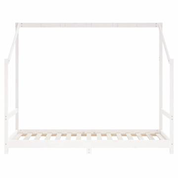 Kids Bed Frame White 90x190 cm Solid Wood Pine | HipoMarket