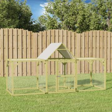 Chicken Coop 300x100x150 cm - Solid Wood Pine Enclosure