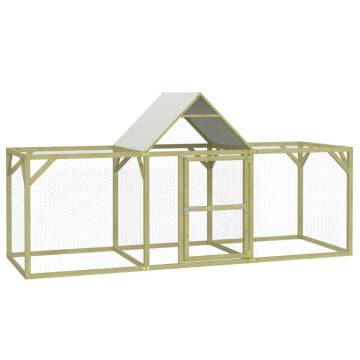 Chicken Coop 300x100x150 cm - Solid Wood Pine Enclosure