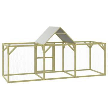 Chicken Coop 300x100x150 cm - Solid Wood Pine Enclosure