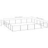 Durable Silver Dog Kennel 25 m² Steel - Outdoor Play Paradise