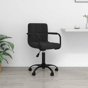 Swivel Office Chair Black Velvet - Stylish & Comfortable