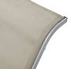 Cream Sunlounger - Durable Textilene & Aluminium Design