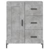 Stylish Highboard in Concrete Grey | Durable Engineered Wood