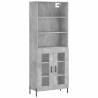 Stylish Highboard Concrete Grey - 69.5x34x180 cm | HipoMarket