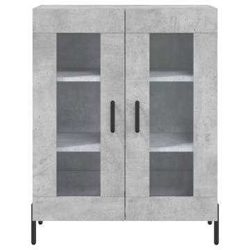 Stylish Highboard Concrete Grey - 69.5x34x180 cm | HipoMarket