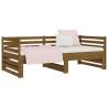 Versatile Pull-out Day Bed Honey Brown - Solid Pine Wood