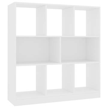 Stylish White Book Cabinet | 97.5x29.5x100 cm | Hipomarket