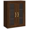 Elegant Highboard Brown Oak - 69.5x34x180 cm | HipoMarket