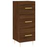 Stylish Highboard in Brown Oak - 34.5x34x180 cm