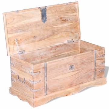 Acacia Wood Storage Chest - Unique & Stylish Storage Solution