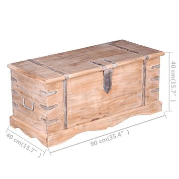 Acacia Wood Storage Chest - Unique & Stylish Storage Solution