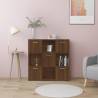 Book Cabinet Brown Oak 90x30x90 cm Engineered Wood Colour brown oak Quantity in Package 1 