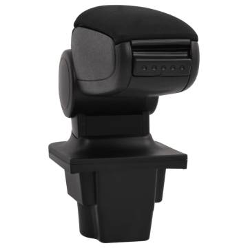 Car Armrest Black 16x35x(30-49) cm - Durable Storage Solution