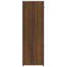 Stylish Brown Oak Book Cabinet - 90x30x90 cm | HipoMarket