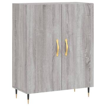 Stylish Highboard Grey Sonoma 69.5x34x180 cm | Hipomarket