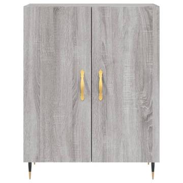 Stylish Highboard Grey Sonoma 69.5x34x180 cm | Hipomarket