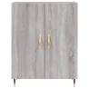 Stylish Highboard Grey Sonoma 69.5x34x180 cm | Hipomarket