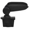 Car Armrest Black 16x35x(30-49) cm - Durable Storage Solution