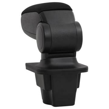 Car Armrest Black 16x35x(30-49) cm - Durable Storage Solution