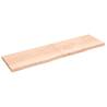 Wall Shelf 220x60 cm | Untreated Solid Oak Wood - HipoMarket