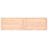 Wall Shelf 220x60 cm | Untreated Solid Oak Wood - HipoMarket