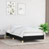 Bed Frame Black 90x190 cm Single Fabric Colour black Size 3ft single Height 25 cm 