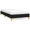 Black Fabric Bed Frame 90x190 cm - Stylish Single Bed