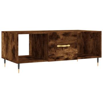 Stylish Smoked Oak Coffee Table - 102x50x40 cm | HiPoMarket