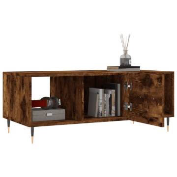 Stylish Smoked Oak Coffee Table - 102x50x40 cm | HiPoMarket