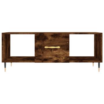 Stylish Smoked Oak Coffee Table - 102x50x40 cm | HiPoMarket