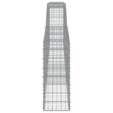 Arched Gabion Baskets - 20 pcs Galvanised Iron | HipoMarket