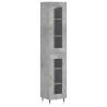 Stylish Highboard in Concrete Grey | 34.5x34x180 cm