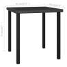 Stylish Black Garden Dining Table - 70x70 cm | HiPoMarket