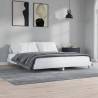 Bed Frame High Gloss White 140x200 cm Engineered Wood Colour high gloss white Size 140 x 200 cm 