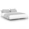 High Gloss White Bed Frame 140x200 cm | HipoMarket