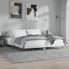 High Gloss White Bed Frame 140x200 cm | HipoMarket