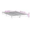 High Gloss White Bed Frame 140x200 cm | HipoMarket