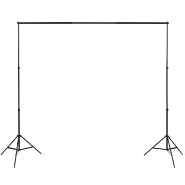 Professional Photo Studio Kit with 3 Cotton Backdrops