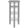 Stylish 3 Piece Bar Set with Shelves - Wood & Steel Grey