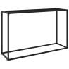 Console Table Black 120x35x75 cm Tempered Glass Colour black Size 120 x 35 x 75 cm Quantity in Package 1 Model without feet 